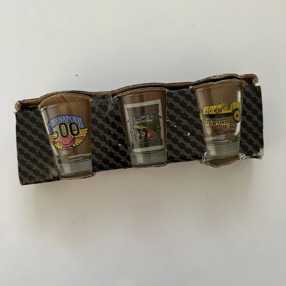 Indianapolis Motor Speedway Shot‎ Glasses Set of 3